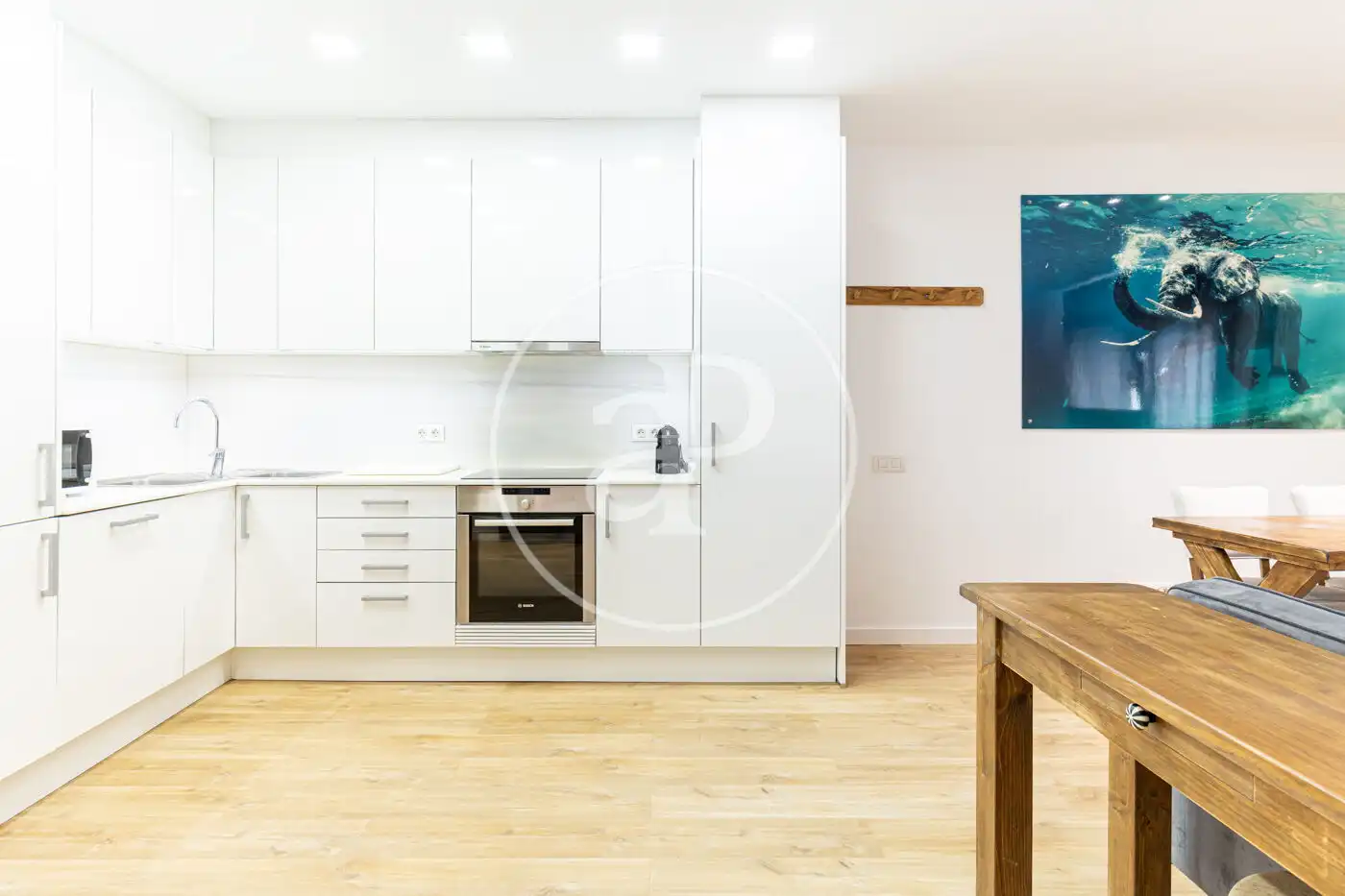 Küche von Wohnung zur Miete in Rubí mit Klimaanlage, Heizung und Möbliert