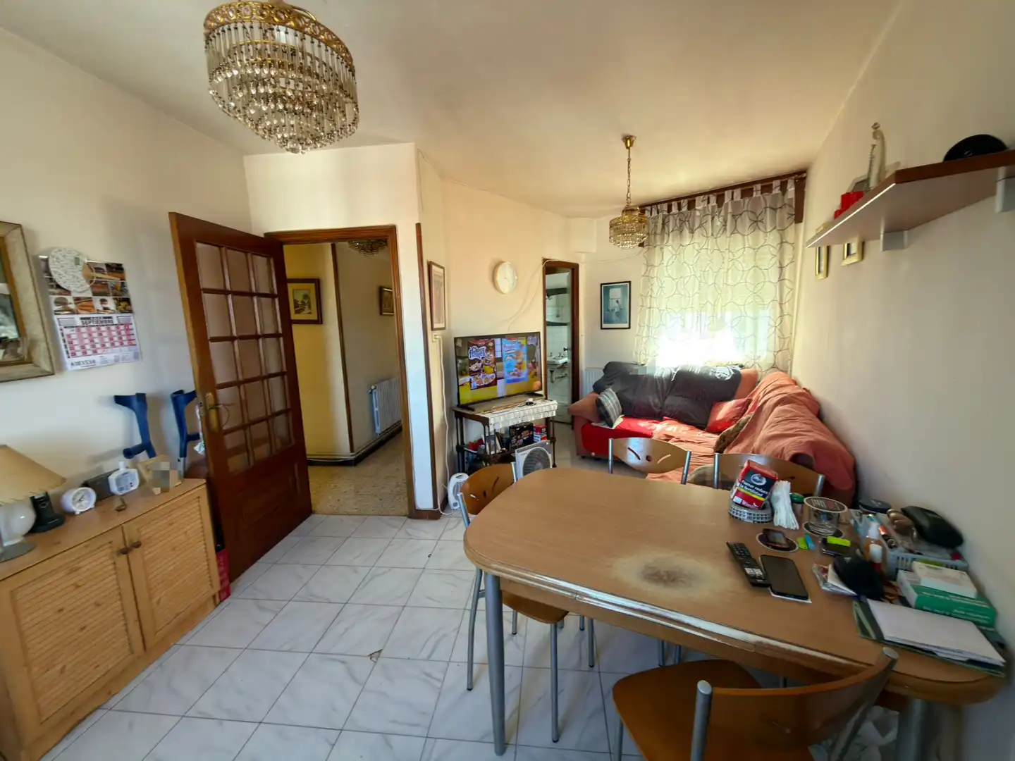 Sala de estar de Piso en venta en Pontevedra Capital  con Calefacción, Parquet y Horno