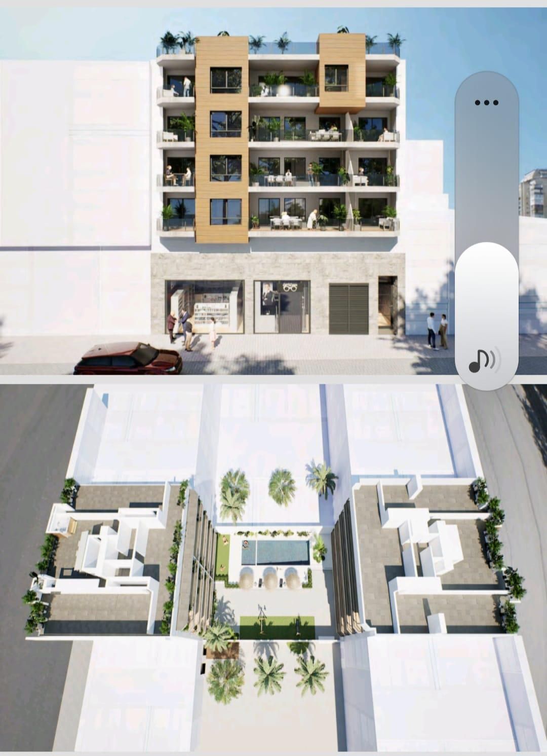 Vista exterior de Apartamento en venta en El Campello con Aire acondicionado, Calefacción y Jardín privado