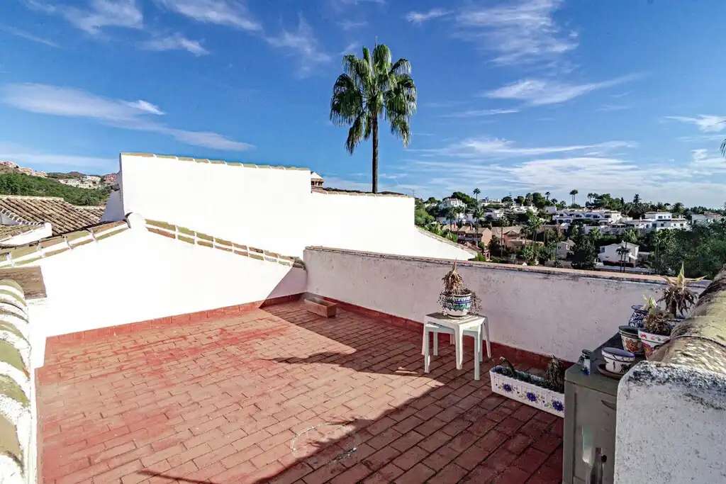 Terrassa de Casa o xalet en venda en Mijas amb Aire condicionat, Jardí privat i Terrassa
