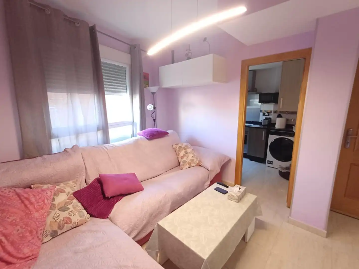 Sala de estar de Piso en venta en Murcia con Aire acondicionado y Trastero