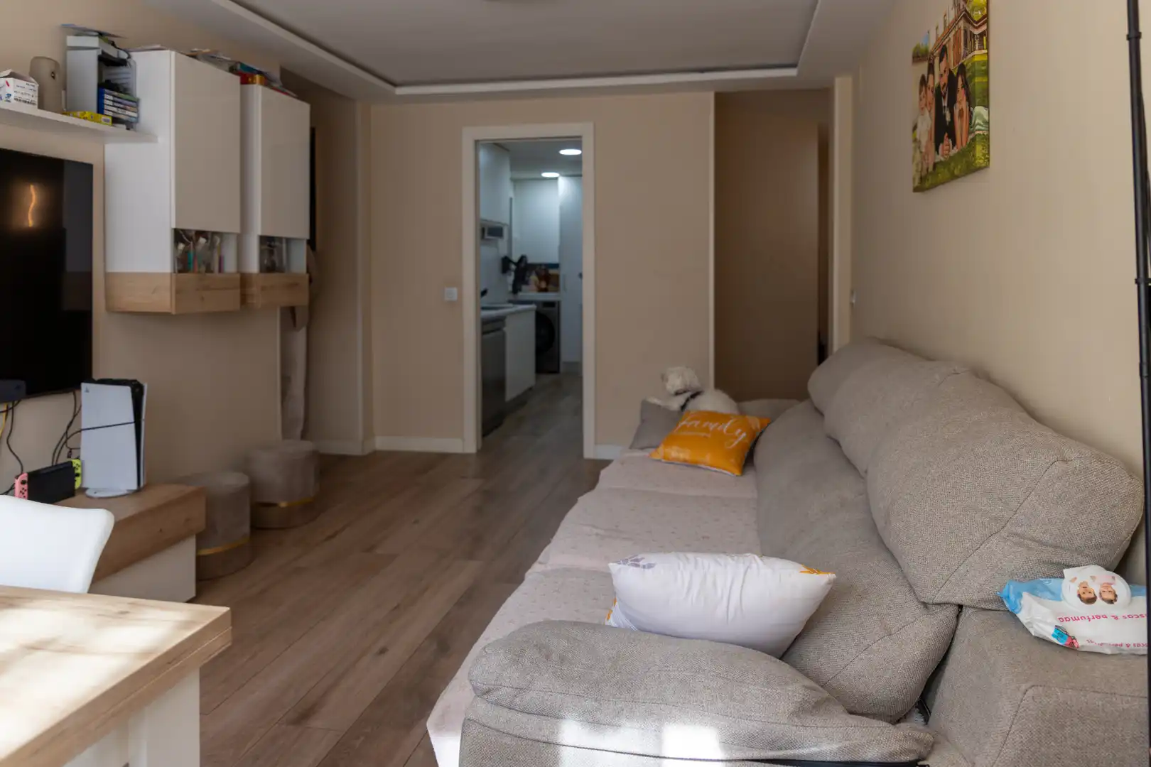 Living room of Flat for sale in Getafe  with Air Conditioner, Heating and Balcony