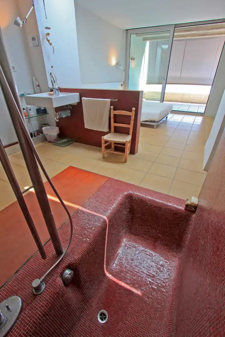 Baño de Casa adosada en venta en Alicante / Alacant con Aire acondicionado, Jardín privado y Terraza
