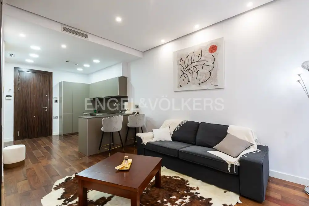 Sala d'estar de Pis de lloguer en Valencia amb Aire condicionat, Calefacció i Parquet