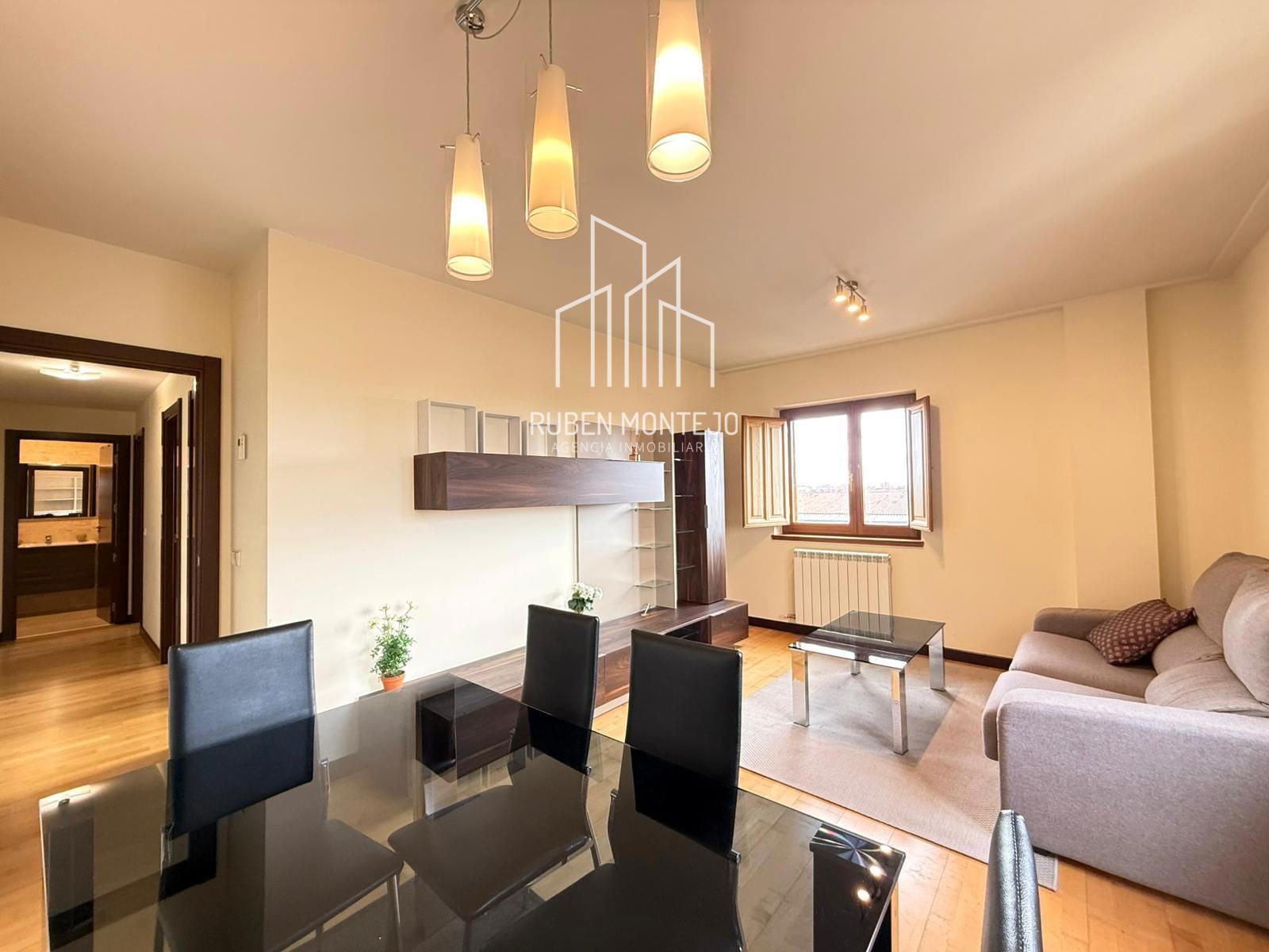 Sala d'estar de Pis de lloguer en Salamanca Capital amb Calefacció, Moblat i Forn