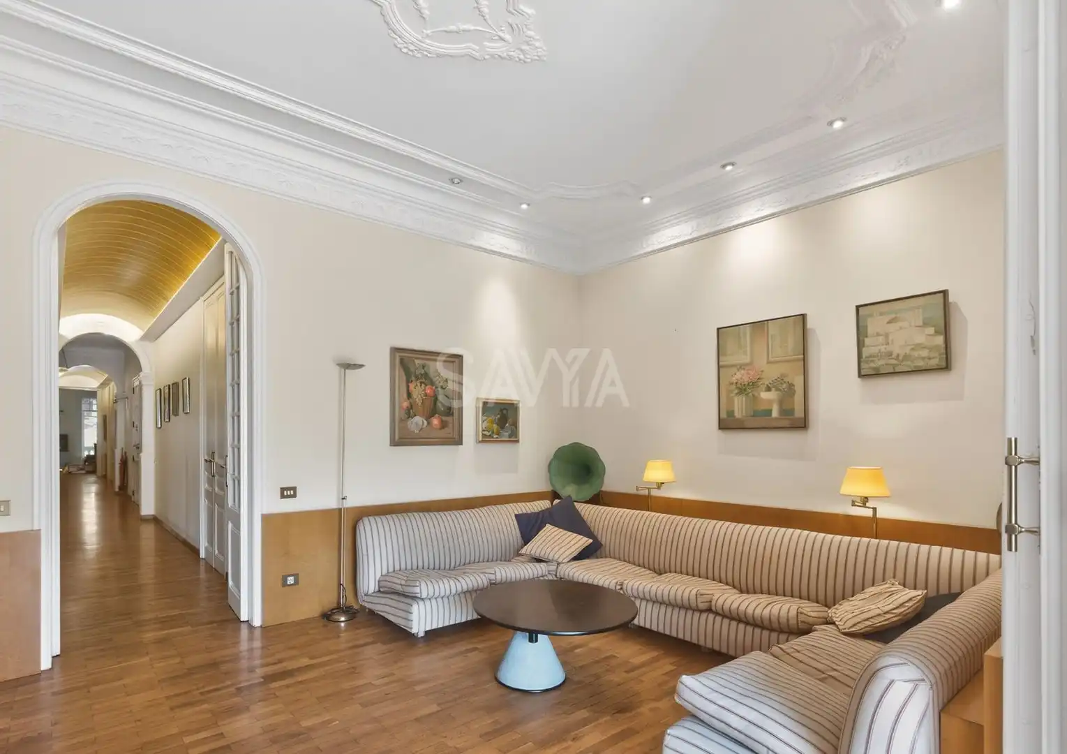 Sala d'estar de Pis en venda en Barcelona amb Aire condicionat i Terrassa