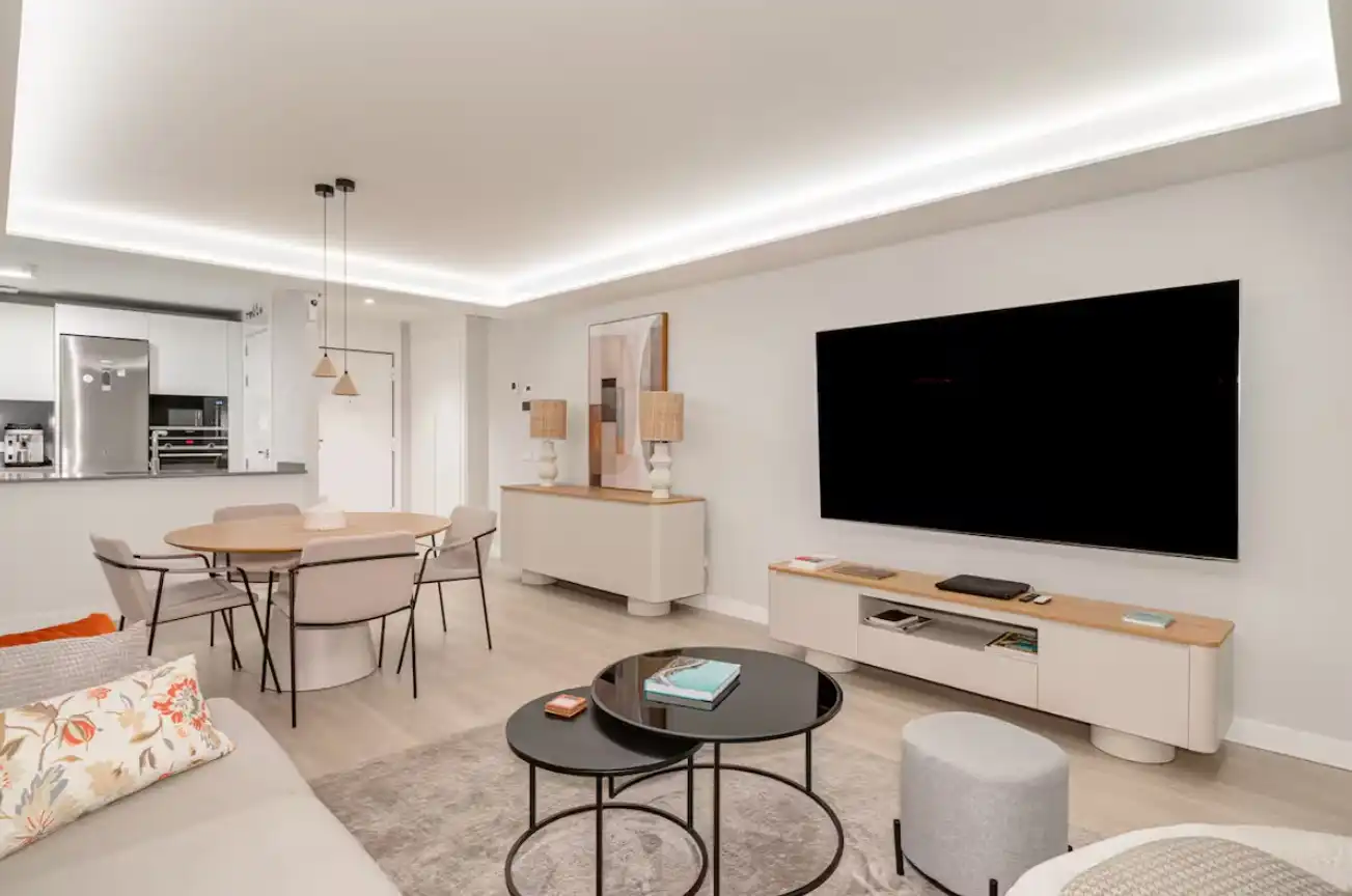 Sala d'estar de Apartament de lloguer amb opció a compra en Madrid amb Aire condicionat, Calefacció i Parquet