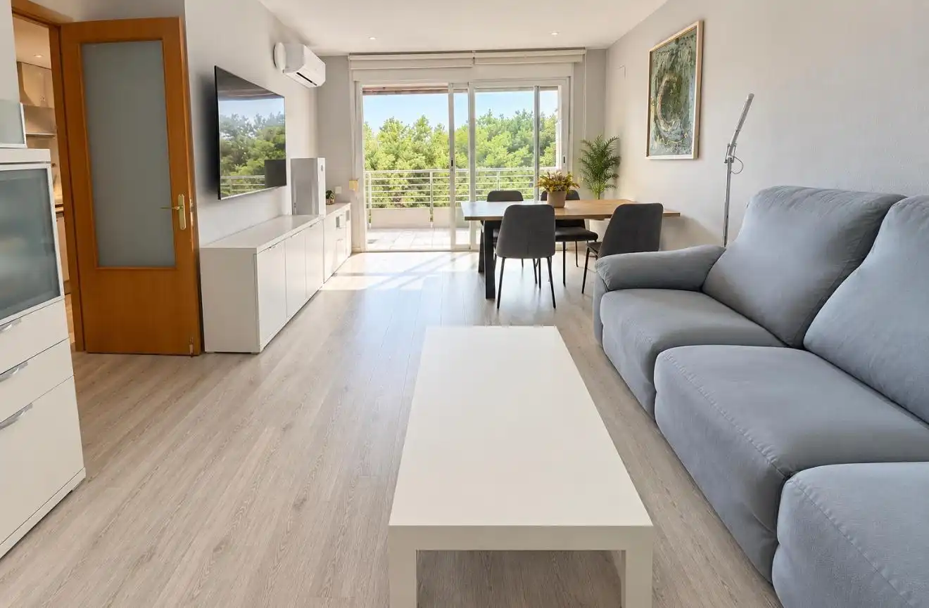 Wohnzimmer von Wohnung zum Verkauf in  Palma de Mallorca mit Klimaanlage, Terrasse und Balkon