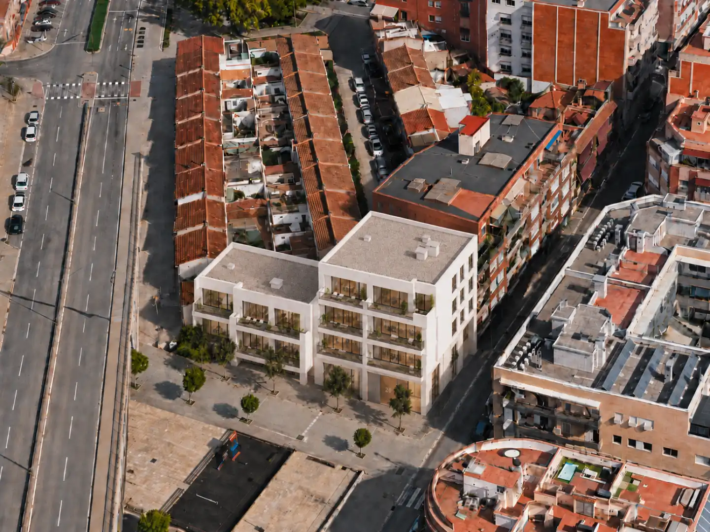 Vista exterior de Terreno en venta en Badalona