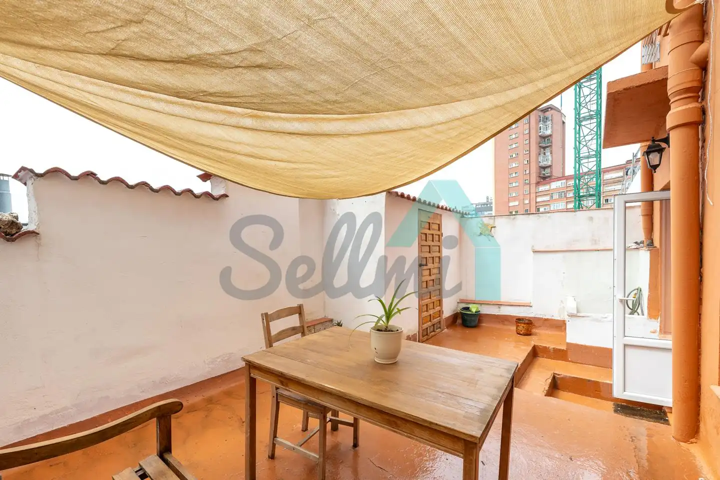 Terrace of Flat for rent in Gijón   with Heating, Terrace and Furnished