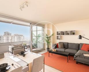 Living room of Flat to rent in  Barcelona Capital  with Air Conditioner, Heating and Private garden