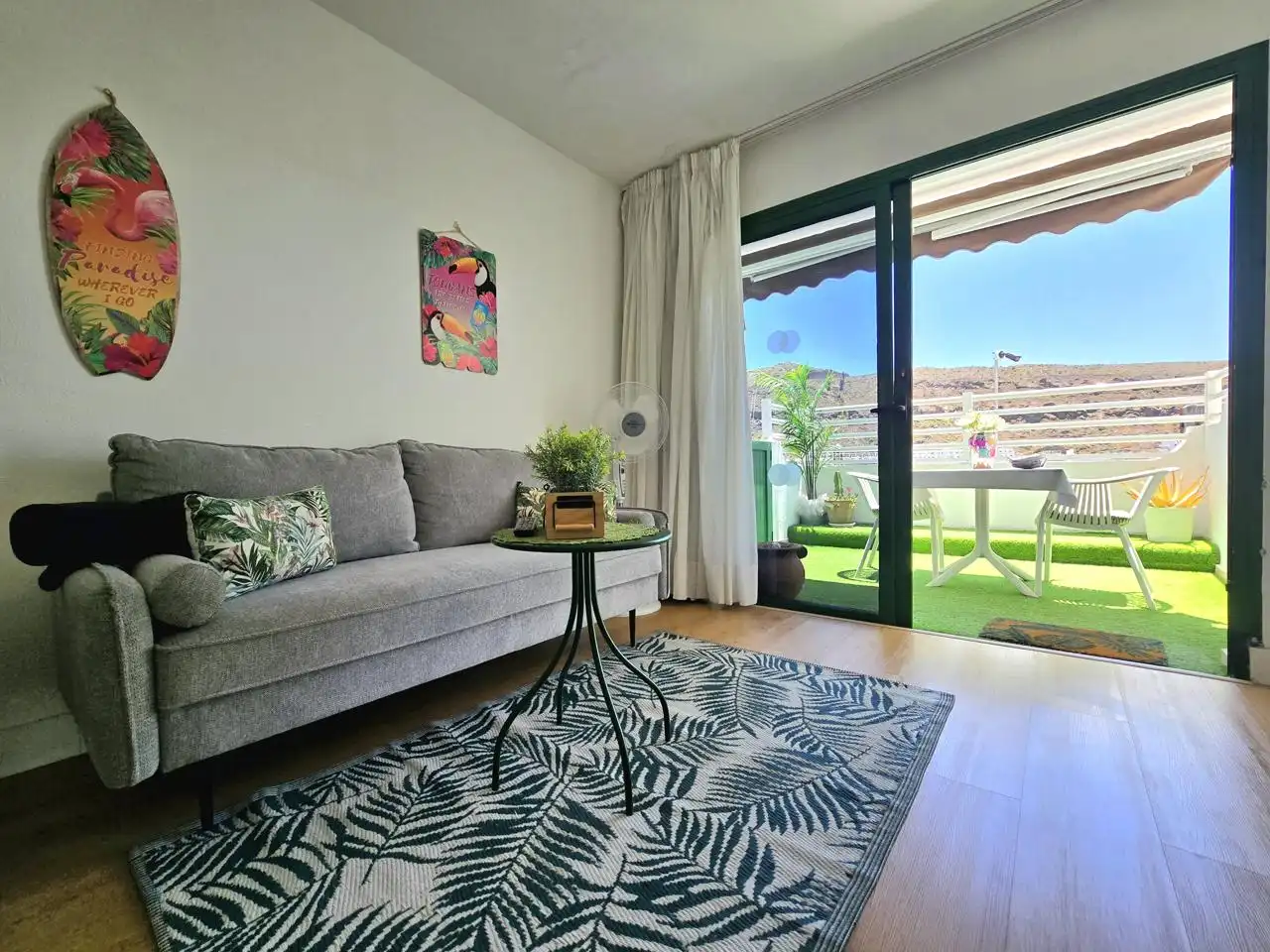 Living room of Apartments for rent in Mogán  with Terrace, Furnished and Balcony