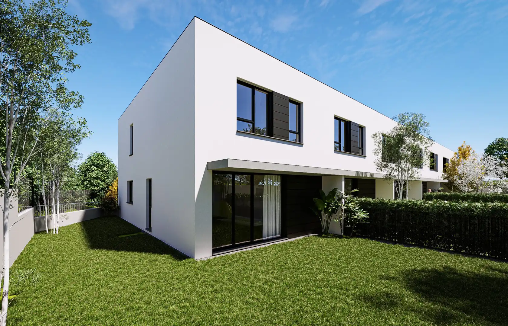 Vista exterior de Casa adosada en venta en Piélagos con Calefacción, Jardín privado y Parquet