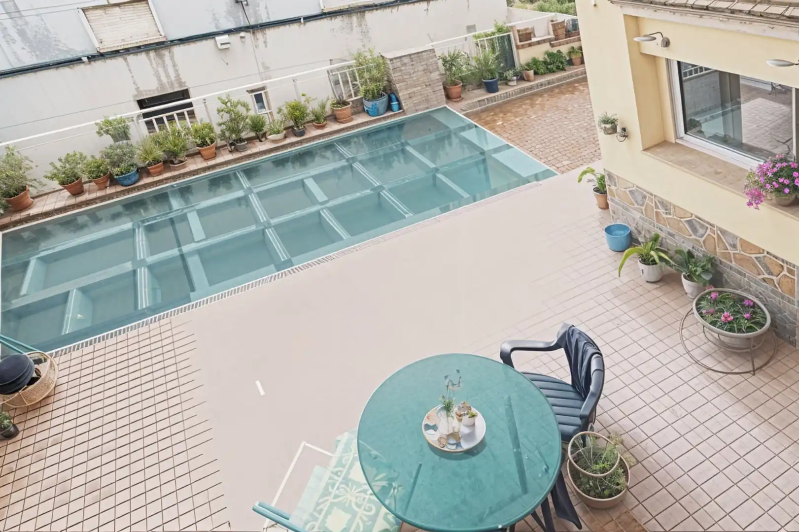 Schwimmbecken von Haus oder Chalet zum Verkauf in Borrassà mit Heizung und Terrasse