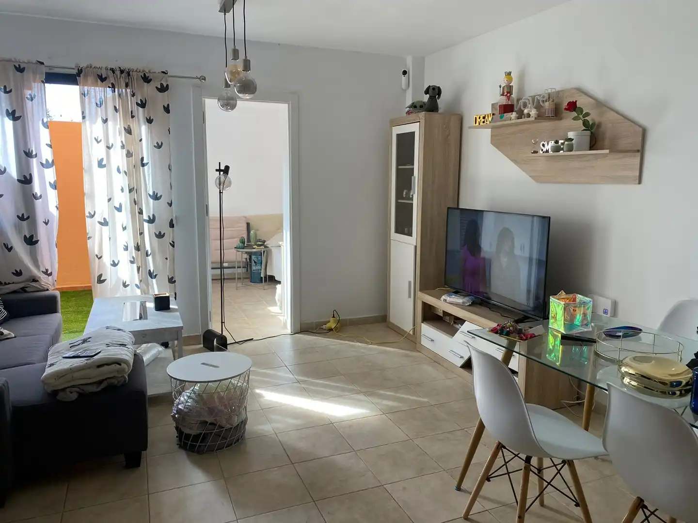 Wohnzimmer von Maisonette zur Miete in La Matanza de Acentejo mit Heizung, Privatgarten und Terrasse