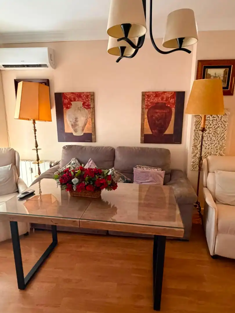 Sala d'estar de Pis en venda en Badajoz amb Aire condicionat, Calefacció i Parquet