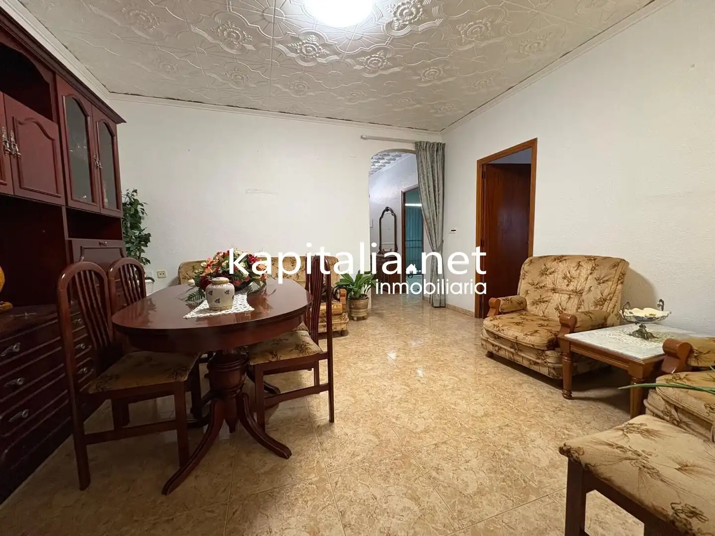 Sala d'estar de Casa o xalet en venda en Vallada amb Aire condicionat i Moblat
