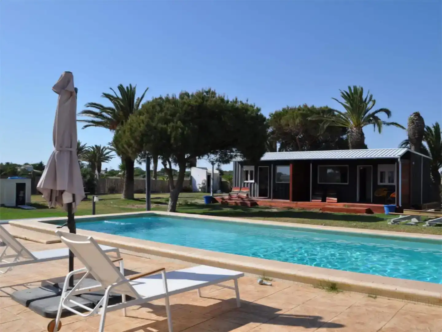 Jardín de Apartamento de alquiler en Barbate con Aire acondicionado, Jardín privado y Piscina