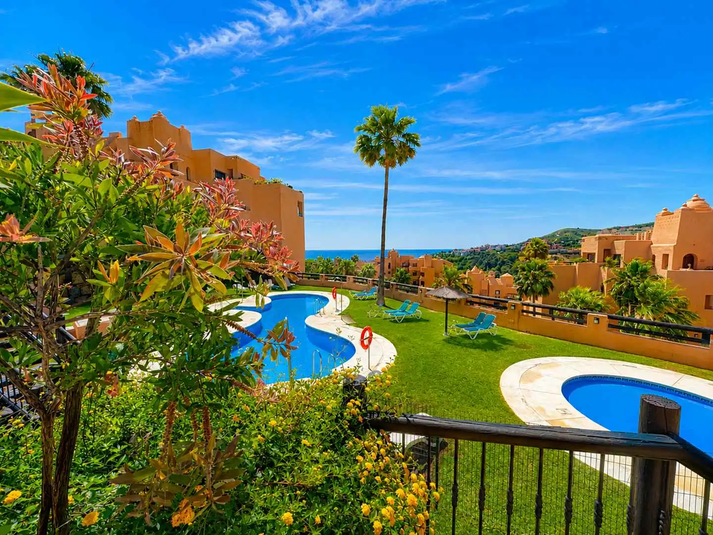 Jardín de Apartamento en venta en Manilva con Aire acondicionado, Calefacción y Terraza