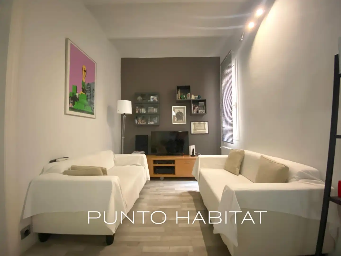 Sala de estar de Piso en venta en Barcelona con Aire acondicionado, Calefacción y Parquet