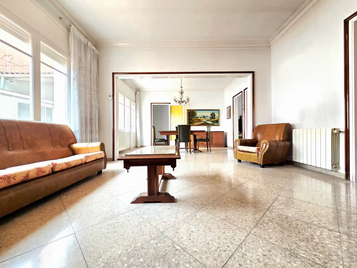 Sala d'estar de Casa o xalet en venda en Terrassa amb Calefacció i Terrassa