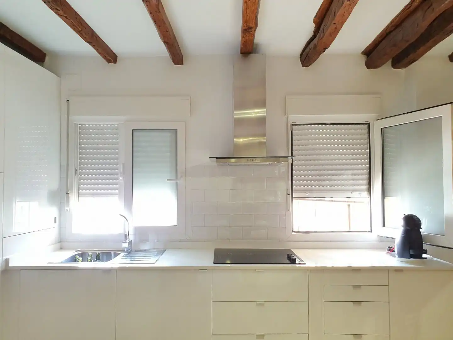 Cocina de Ático de alquiler en Madrid con Aire acondicionado, Calefacción y Terraza