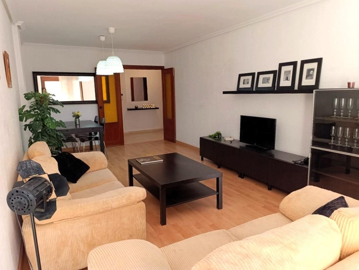 Sala de estar de Piso en venta en Alicante / Alacant con Terraza y Balcón