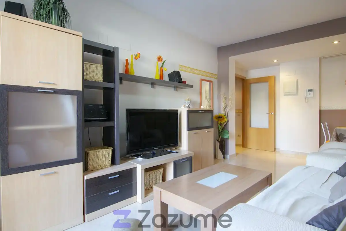 Sala de estar de Apartamento de alquiler en Canet d'En Berenguer con Aire acondicionado, Jardín privado y Terraza