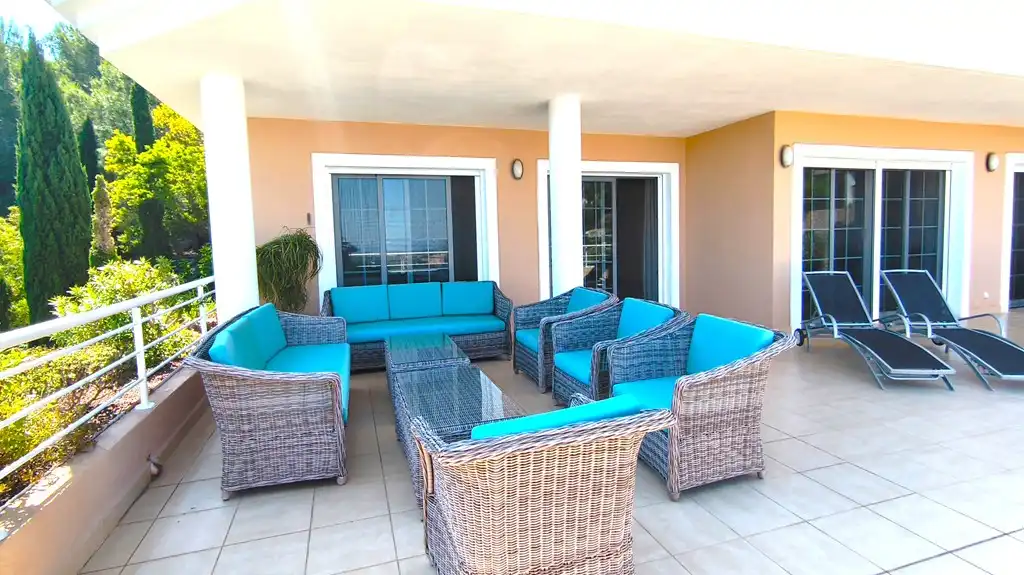 Terrasse von Wohnungen zum Verkauf in Dénia mit Klimaanlage, Heizung und Privatgarten