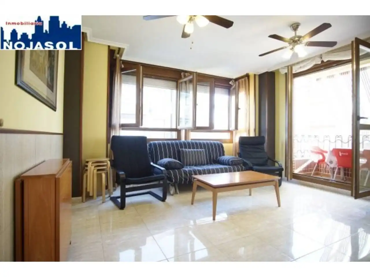 Living room of Flat for rent in Noja  with Heating, Terrace and Furnished