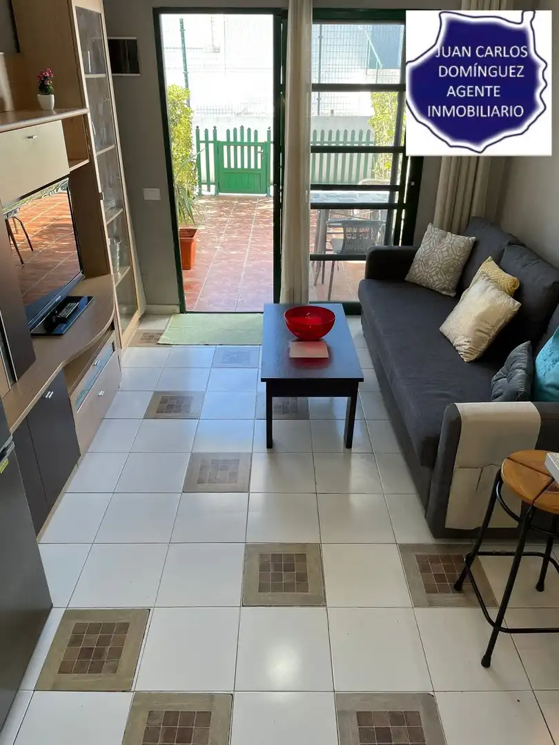 Wohnzimmer von Maisonette zur Miete in San Bartolomé de Tirajana mit Terrasse, Möbliert und Gemeinschaftspool