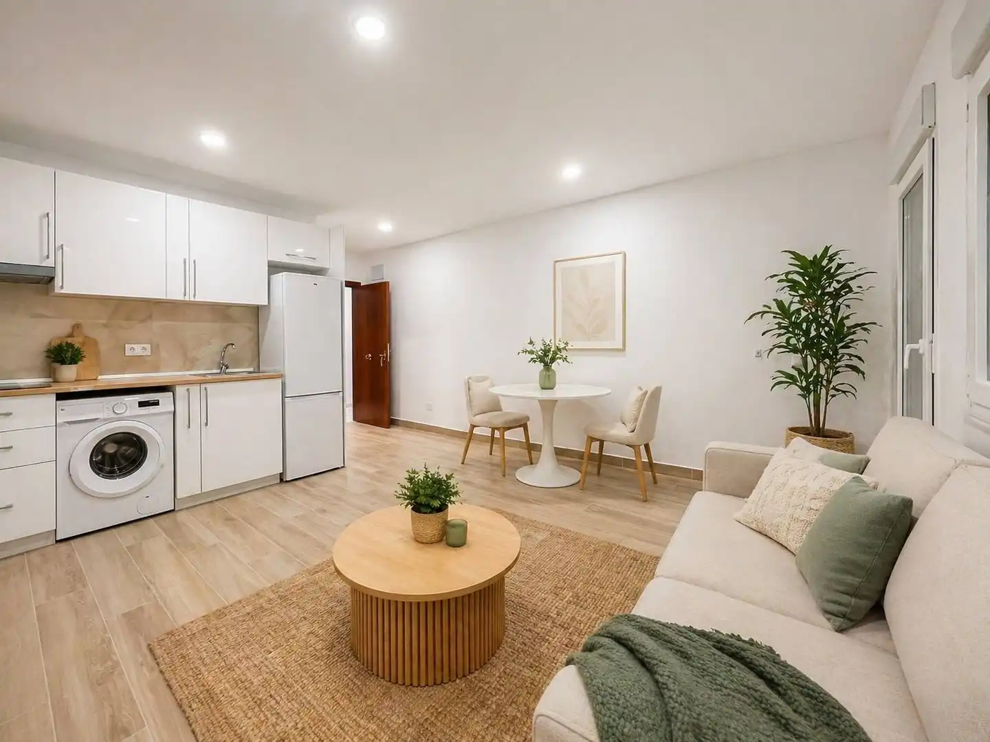 Sala de estar de Estudio de alquiler en Alcobendas con Aire acondicionado