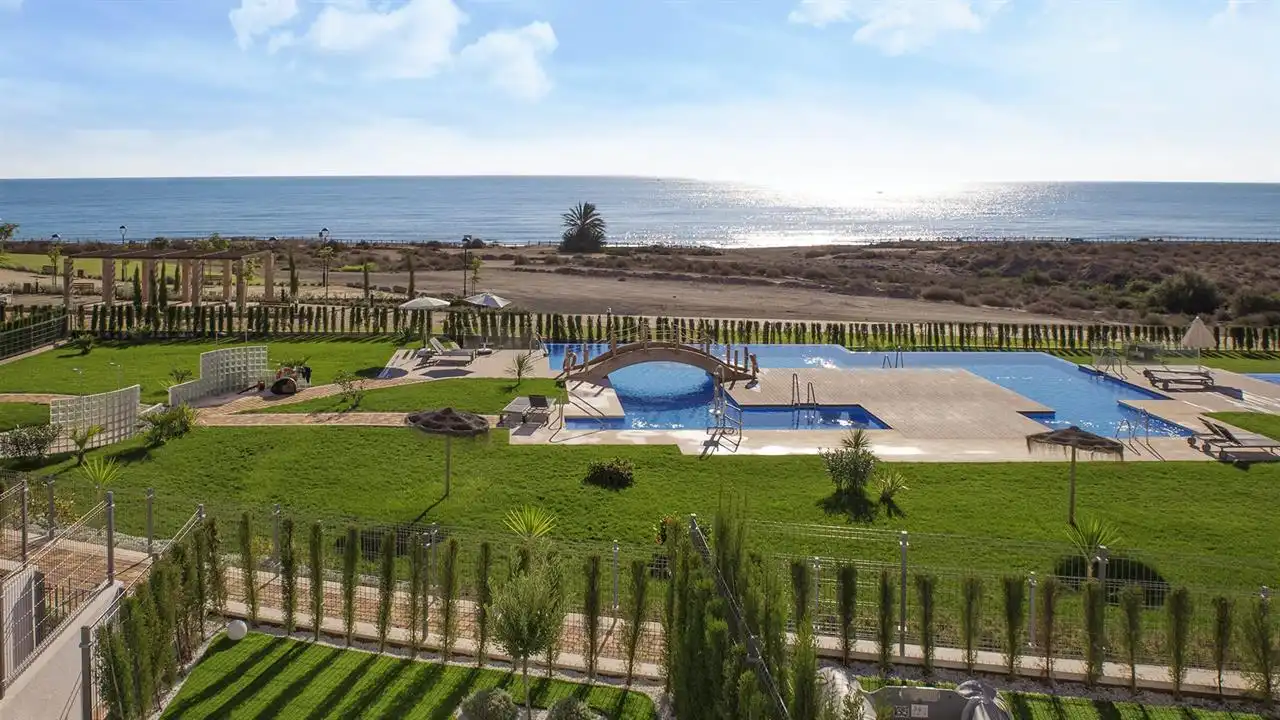 Garden of Apartments for sale in Pulpí  with Air Conditioner, Heating and Terrace