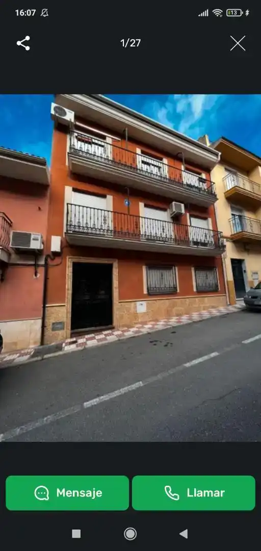 Vista exterior de Pis en venda en Mancha Real amb Aire condicionat, Jardí privat i Parquet