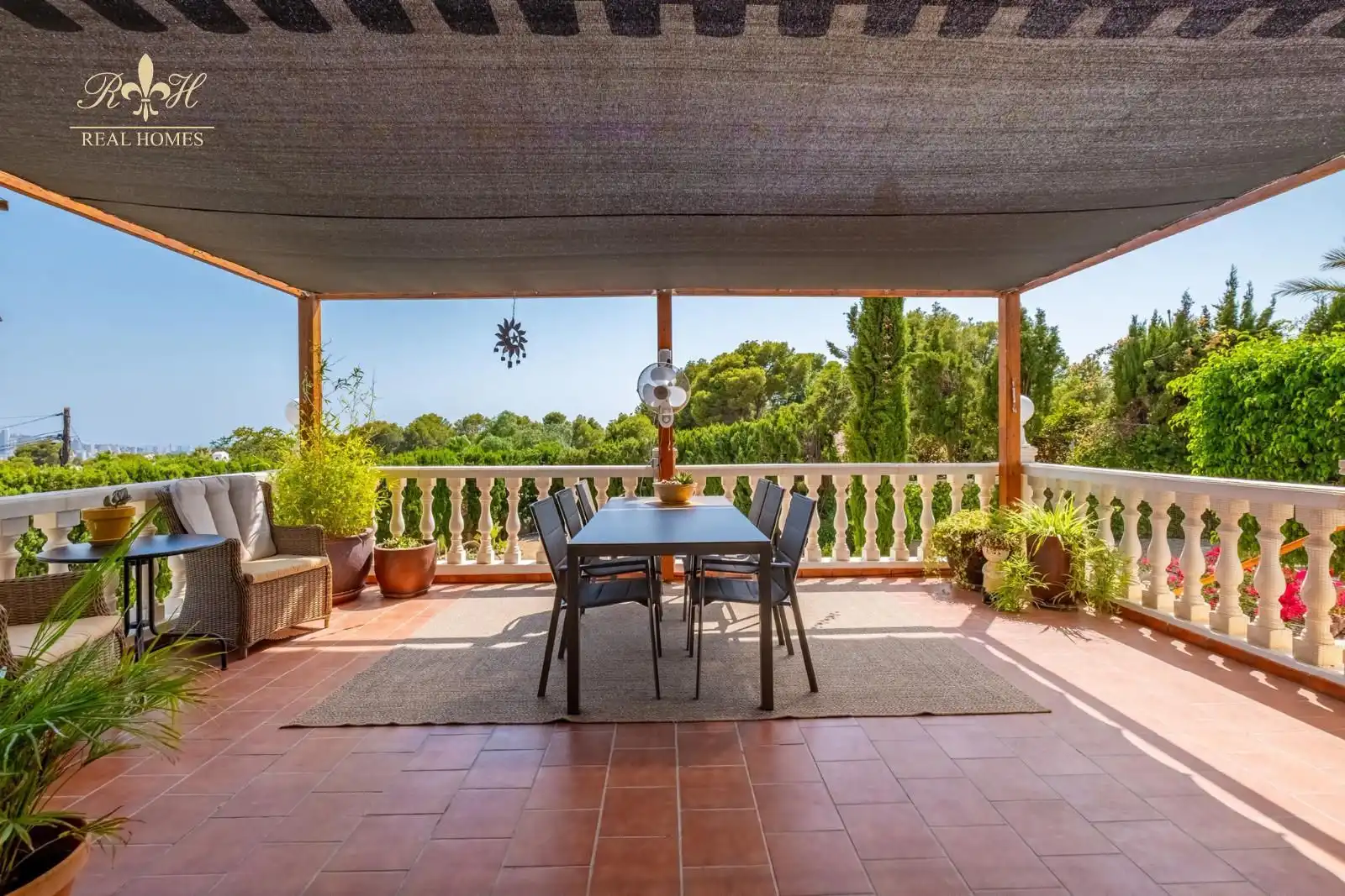 Terraza de Casa o chalet en venta en La Nucia con Aire acondicionado, Piscina y Amueblado