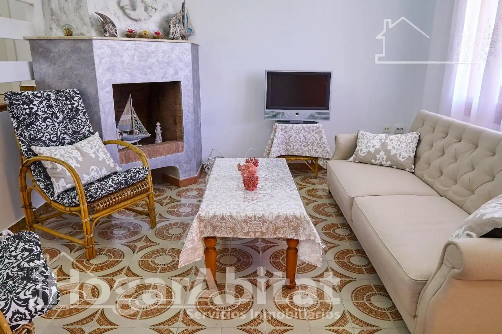 Living room of Detached homes for sale in Sueca  with Terrace, Furnished and Community pool