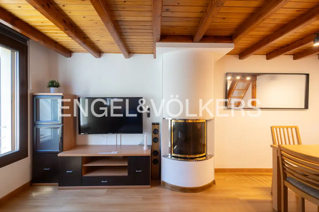 Sala de estar de Ático de alquiler en Encamp con Calefacción, Parquet y Amueblado