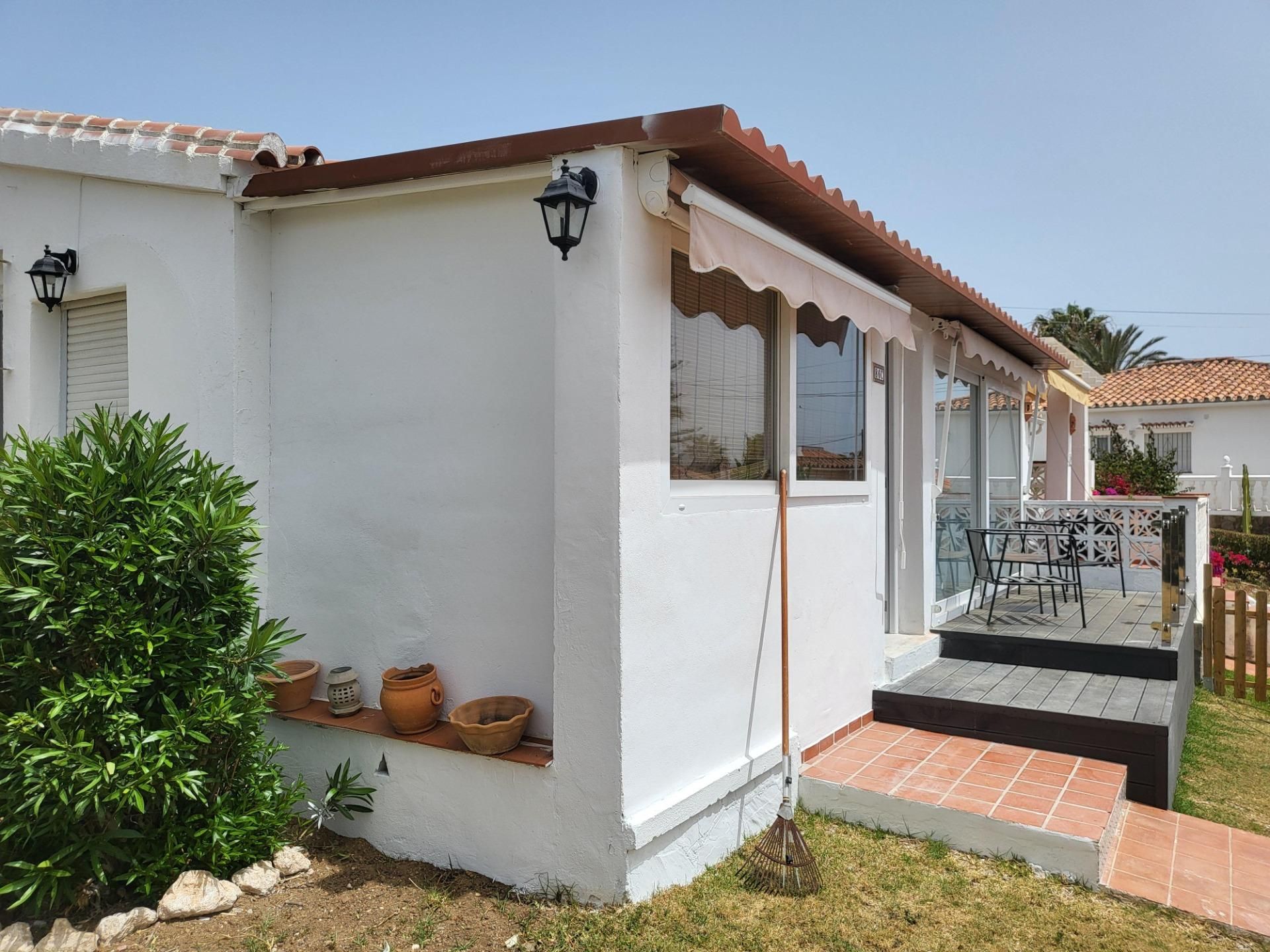 Terrassa de Casa adosada en venda en Mijas amb Aire condicionat, Calefacció i Jardí privat