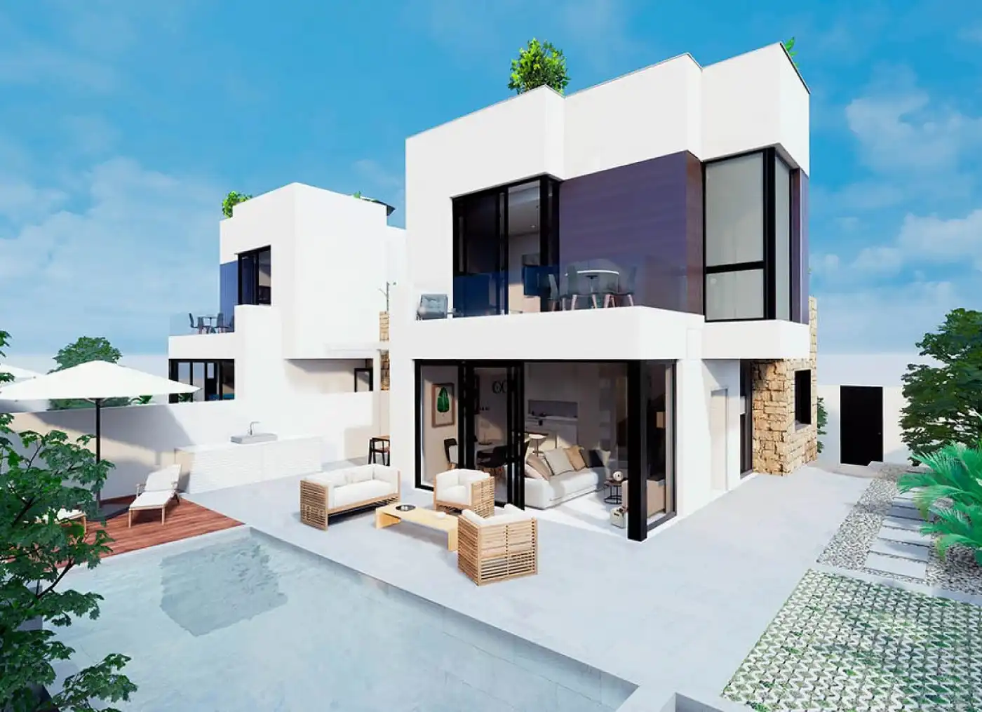 Exterior view of Houses for sale in Torrevieja  with Terrace and Swimming Pool