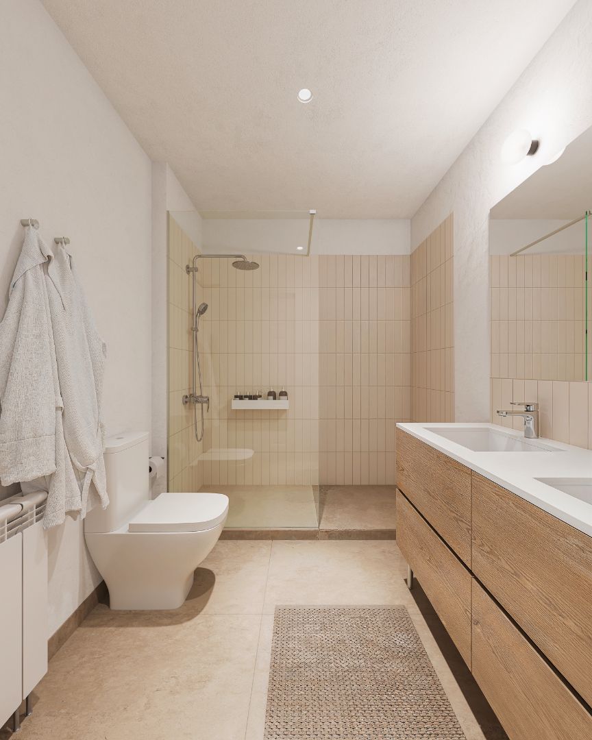 Bathroom of Flat for sale in Sant Joan de les Abadesses  with Heating, Parquet flooring and Storage room