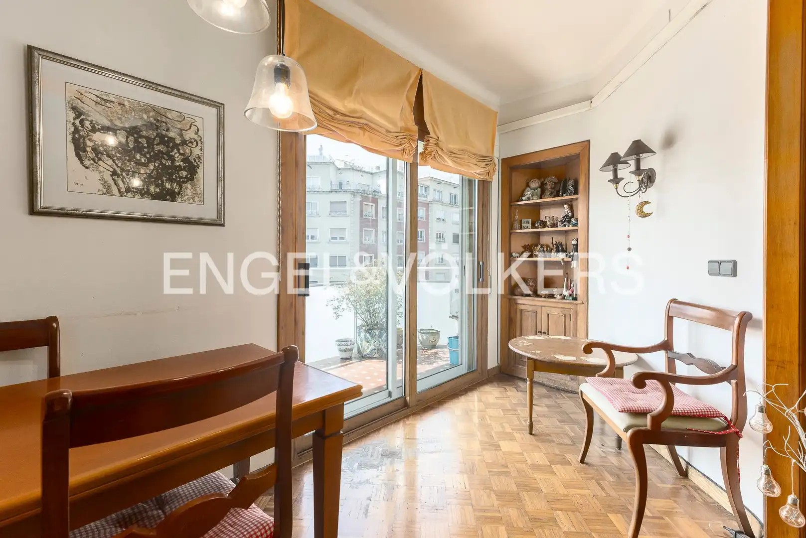 Dining room of Flat for sale in Barcelona  with Air Conditioner, Heating and Parquet flooring