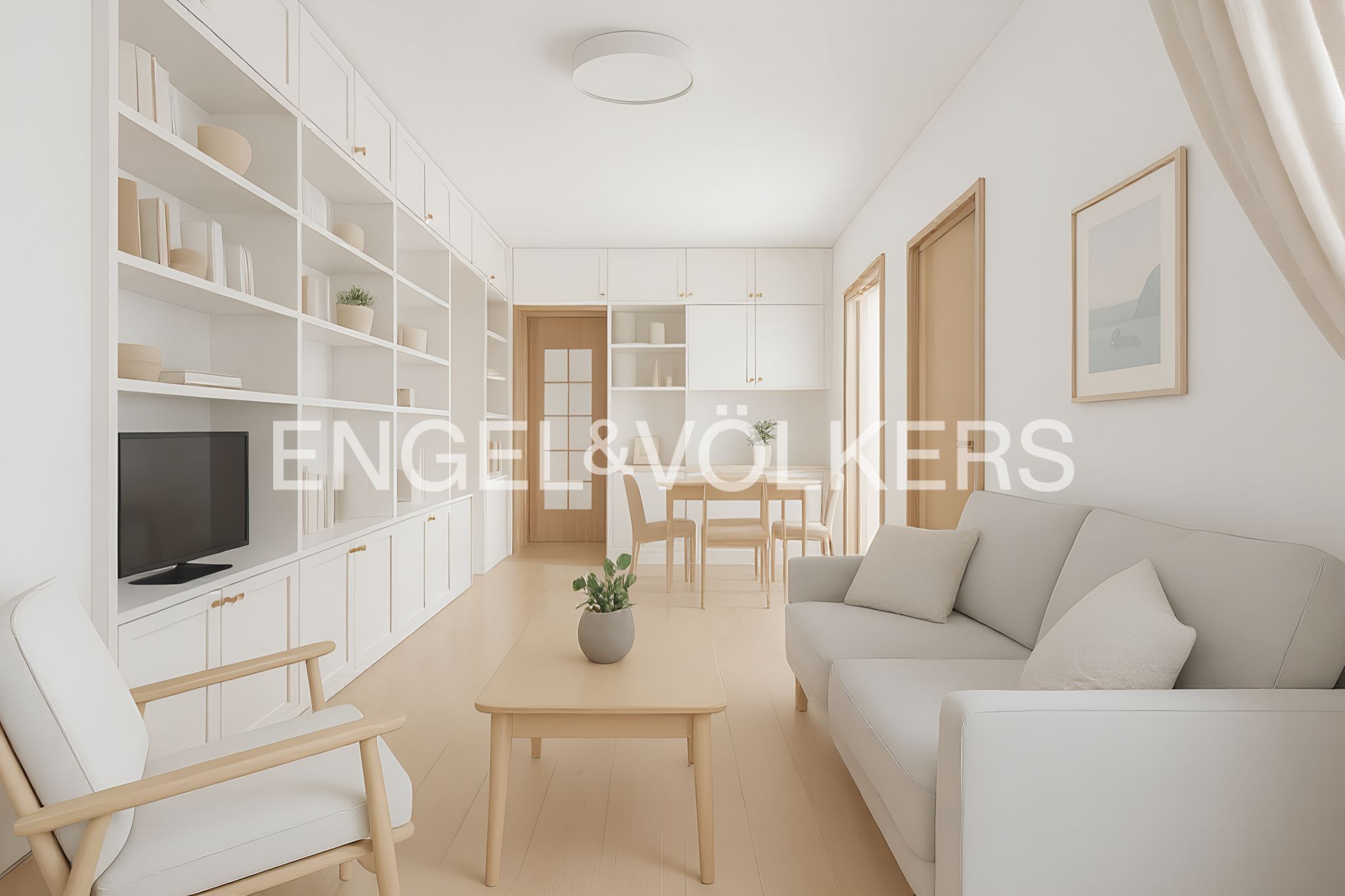 Sala d'estar de Apartament en venda en Esplugues de Llobregat amb Calefacció