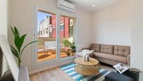 Living room of Attic for sale in  Barcelona Capital  with Air Conditioner, Heating and Terrace