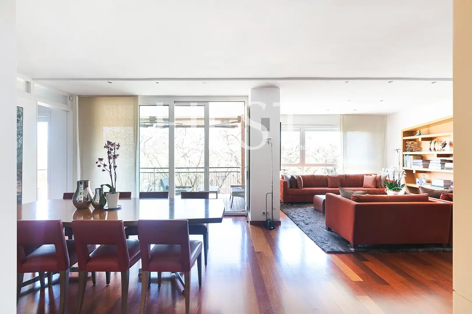 Sala de estar de Piso en venta en Barcelona con Aire acondicionado, Calefacción y Jardín privado