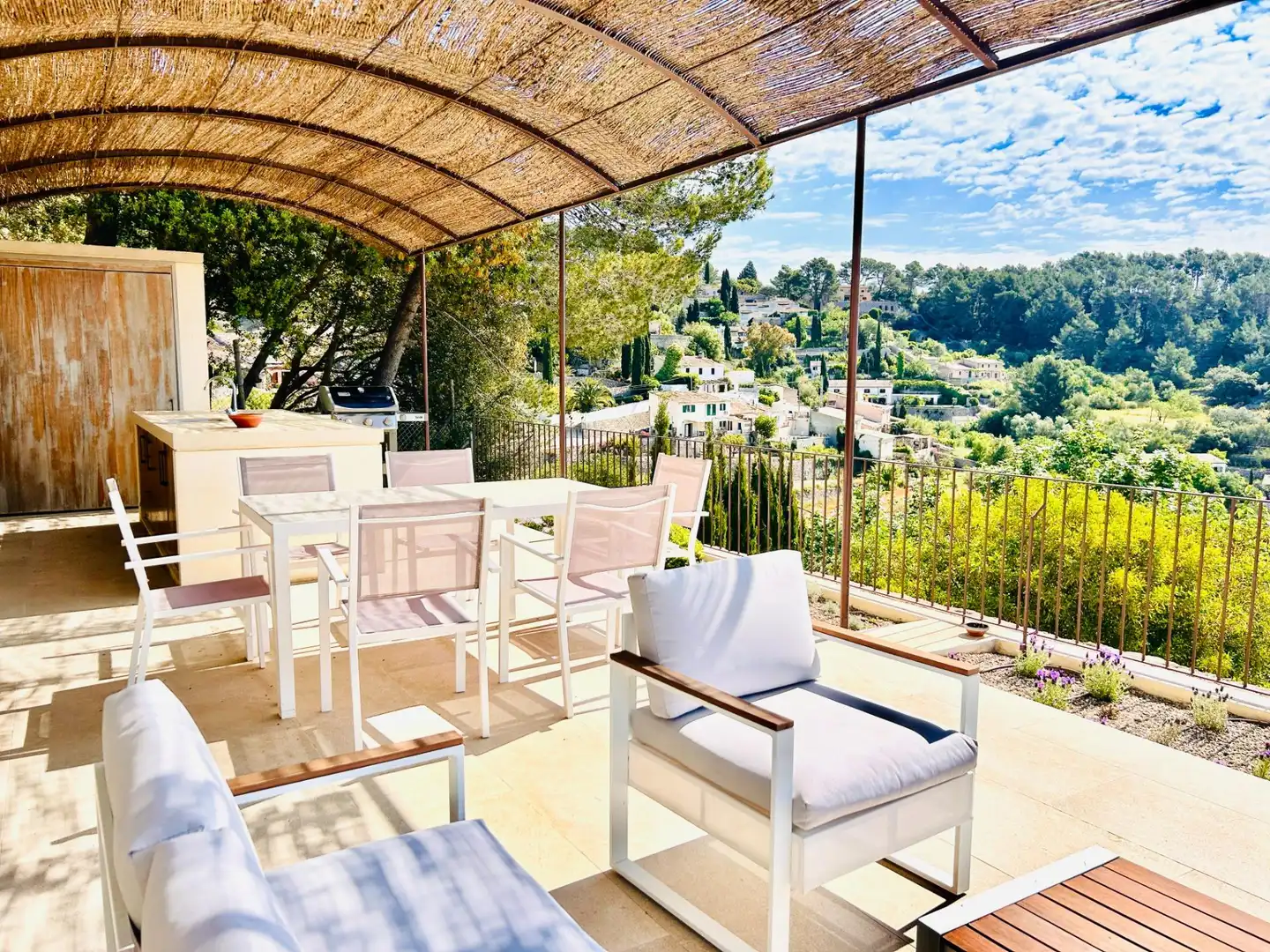 Terraza de Casa o chalet de alquiler en Puigpunyent con Jardín privado, Terraza y Piscina comunitaria