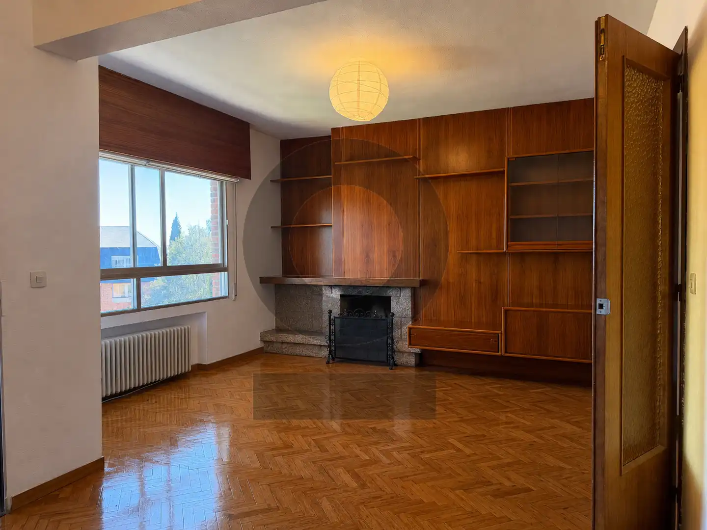 Living room of Flat for rent in Hoyo de Manzanares  with Heating, Parquet flooring and Terrace
