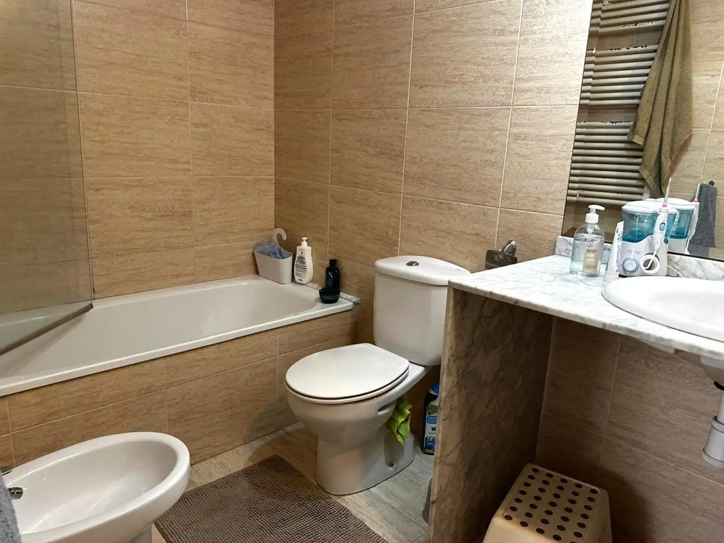 Bathroom of Flat for sale in Badalona  with Air Conditioner, Storage room and Balcony