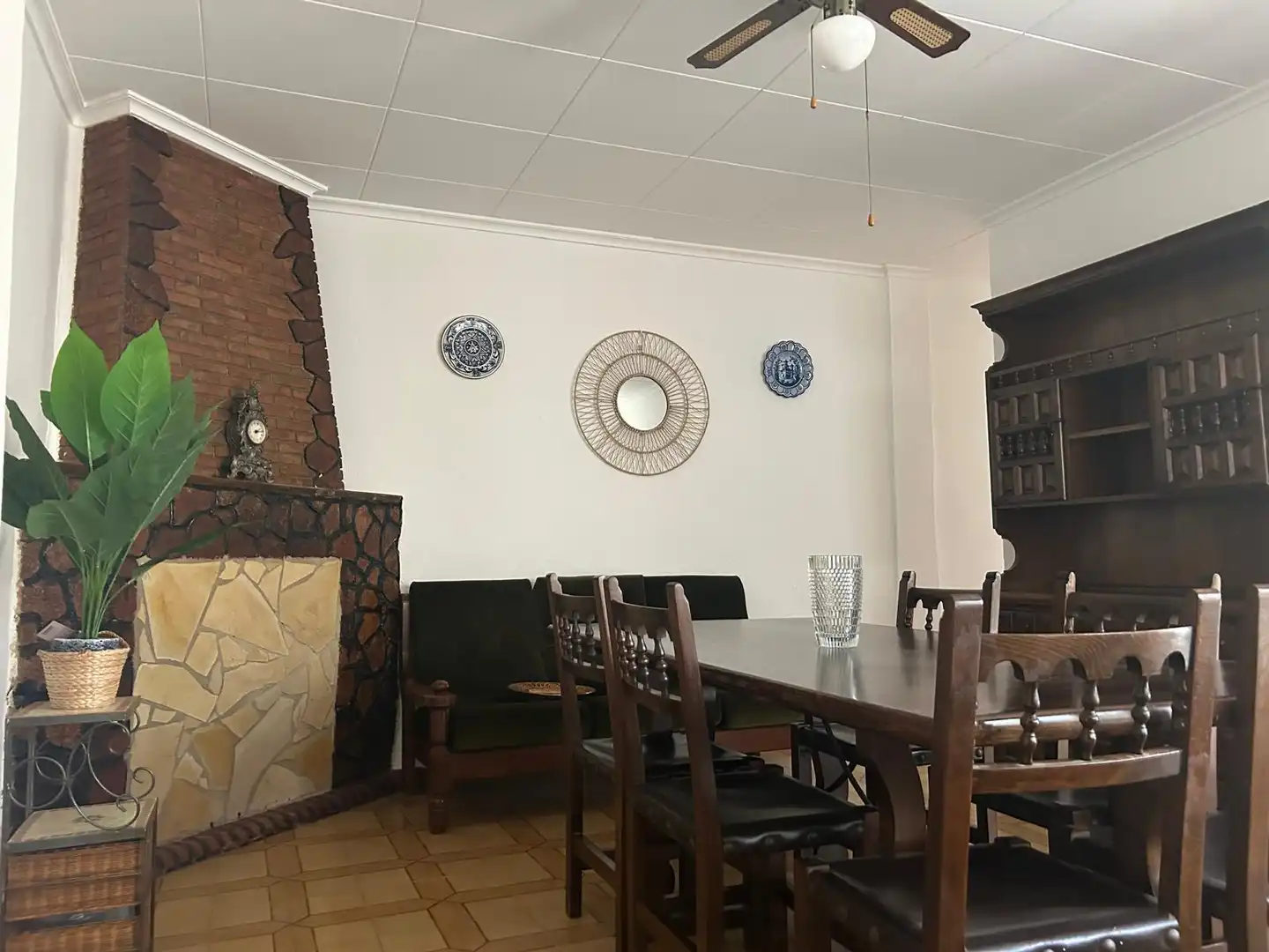 Menjador de Casa o xalet de lloguer en Alborache amb Aire condicionat, Jardí privat i Terrassa