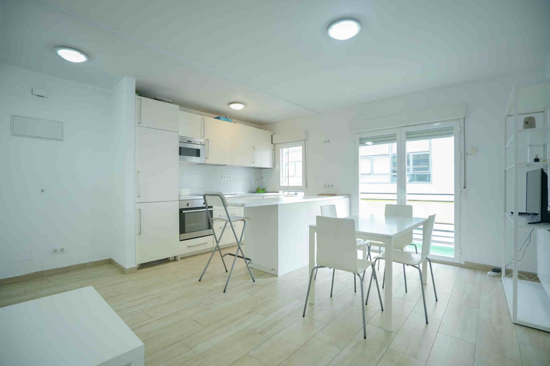 Kitchen of Flat for sale in  Madrid Capital  with Heating and Terrace