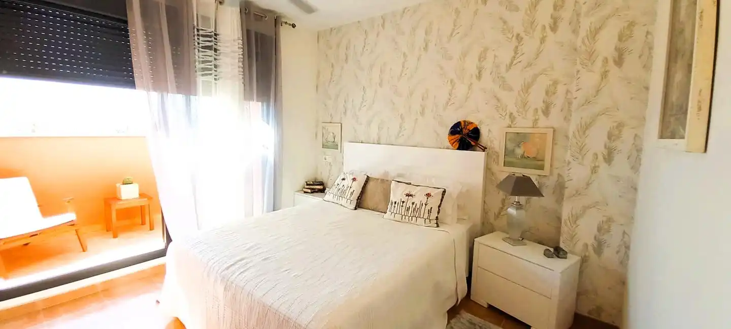 Bedroom of Flat for sale in Vera  with Air Conditioner, Terrace and Furnished